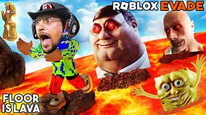 FGTeeV S19:E01 - Roblox Evade the Floor Is Lava (FGTeeV vs. the NextBots) and Roblox Battle of Bosses