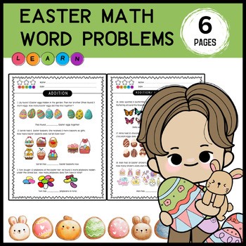 Easter Math Word Problems - Addition & Subtraction Fun (up to 20)