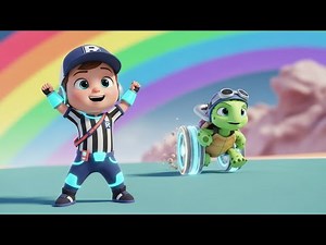 Turbo Turtle Race Fun | Kids Animal Racing Songs Sing Along and More!