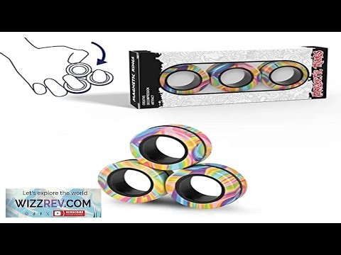 Magnetic Rings Fidget Toy Set Adult Fidget Magnets Spinner Rings Fidget