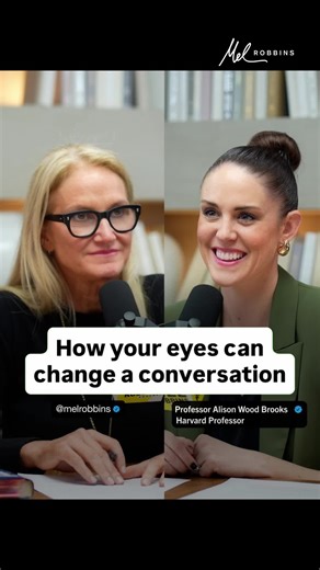 You know that one person who takes over every conversation? Harvard Business School Professor who teaches the #1 communication course, Dr. Alison Wood Brooks, is sharing how to shift control of the room without being rude. And it’s simple: use eye contact. Where you look is where the conversation goes. Redirect your eyes, and you redirect the focus. Today’s episode of The Mel Robbins Podcast with Dr. Alison Wood Brooks will teach you how to communicate like a leader - clearly, confidently, and w