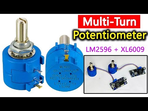 3590S-2-103L 10K Precision Multi-Turn Potentiometer 10 Turns Adjustable Resistance + LM2596 Xl6009
