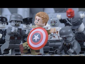 LEGO WW2 Captain America vs Red Skull Zombie Apocalypse