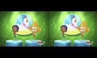 Mix of 2 videos from youtube : Bubble guppies the spring chicken dance
