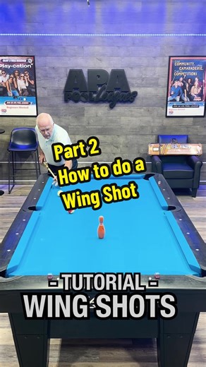 Part 2 Wing Shots: Dr. Cue teaches you how to do a wing shot! 🎱 #billiards #poolplayer #trickshot #8ballpool #9ballpool