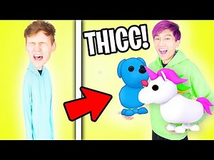 Can We Play ADOPT ME Until We BECOME THICC!? (JUSTIN TEACHES ADAM HOW!)