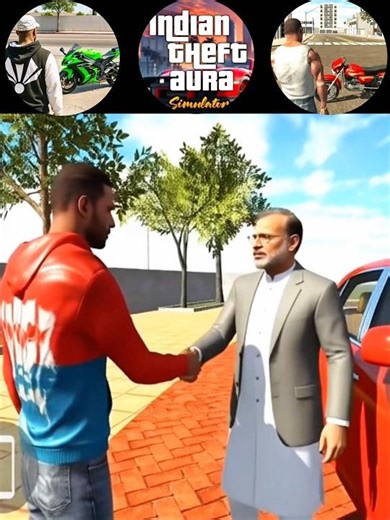 Modi G Handshake challenge 🤝 Gt5 vs Itas vs Indian Bike Driving 💥😈 #shorts #viral #gaming #gta