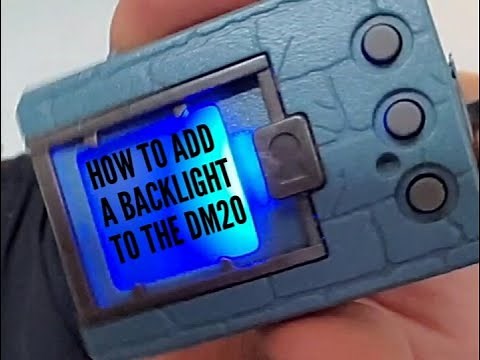 How to: Backlight a Digimon 20th Anniversary Digivice (NO solder, ON/OFF switch)