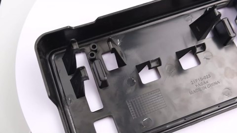 Generic Front Bumper License Plate for 2021 2022 2023 Ford F150(2.7L 3.0L 3.5L) License Plate Frame Bracket Holder Mount Replace for ML3Z17A385BB FO1068187 Car Tag Accessories, Black