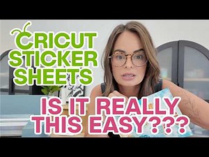 The Easiest Way to Make Full Page Cricut Sticker Sheets