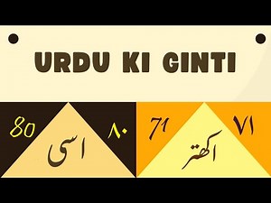 Part 8/10 | Lafzi Ginti 71-80 | Urdu Counting | Easily Learn Urdu Numbers from 1 to 100 in 10 Parts