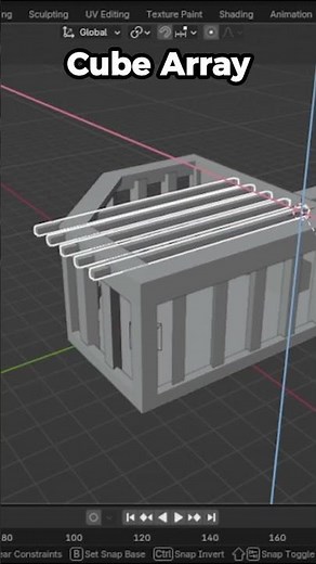 Making A Cozy Poolroom In Blender (Timelapse) #shorts #blender #poolrooms