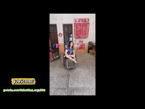 Daily life with polio woman 10 #polio #wheelchair #disability