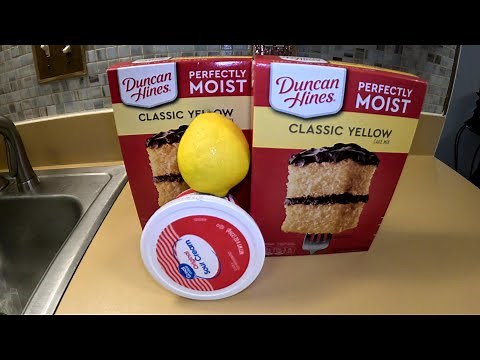 Boxed Cake Mix Hack. Better than BAKERY CAKE! Turn this yellow cake mix to lemon cake flavor.