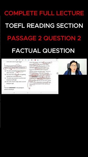 [PREVIEW] COMPLETE FULL LECTURE - TOEFL READING SECTION - COMPLETE TOEFL iBT FULL TEST #1