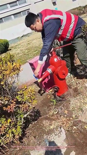 Testing Outdoor Fire Hydrant