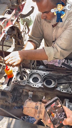 Perfect Piston Fitting Inside Diesel Engine | Precision Assembly Work #shorts #shortsfeed #viral