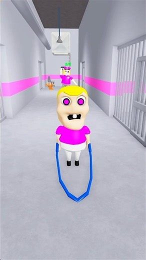 Thanos escape POLICE GIRL PRISON RUN #roblox #shorts