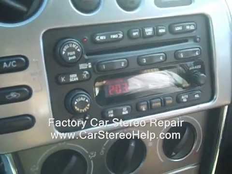Pontiac Vibe Car Stereo Removal 2003 - 2008 = Car Stereo HELP