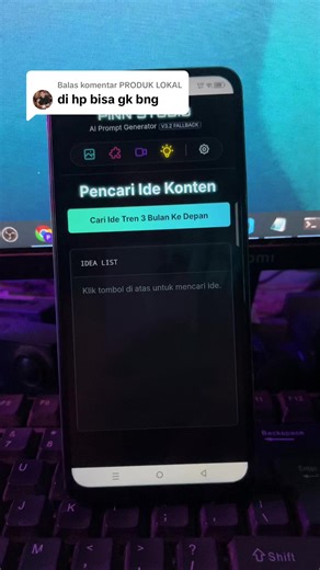 Membalas @PRODUK LOKAL Tutorial Generate video veo di HP #FiturSuaraTikTok #veo3 #pinnstudio #adobestockcontributor #adobestock