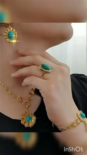 Gold Turquoise Jewelry Set 2026 | Latest Trendy Bridal & Party Wear Design