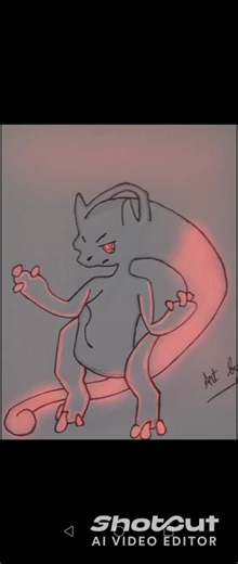 Mewto mega evolution y |glowart #art
