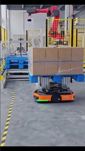 AGV Robot Test Run 🔥 Full Automation #agv #amr #robot #robotics #forklift #Revoltrobots