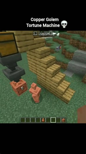 Minecraft Copper Golem Torture Machine Moment