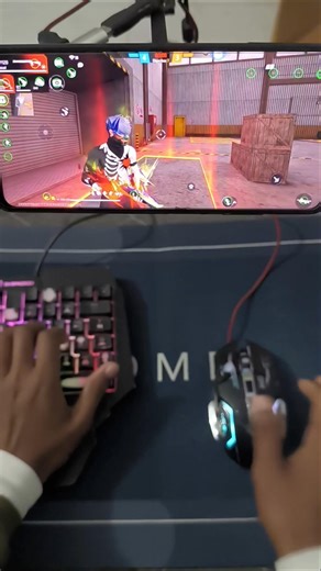 How to play free fire with keyboard mouse in mobile | ⌨️ 🖱📱 #gamingtips #gamertips #gamesetup