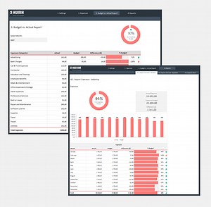 Budget vs Actual Expenses Template Adnia Solutions