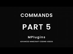 Part 5: Commands (1/2) | 1.20 Plugin Coding Beginner Series | PaperMC | 2024
