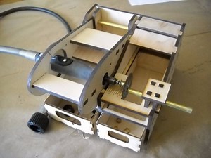 Turn a Dremel Tool into a Mini Chop Saw in a Laser Cut Cabinet