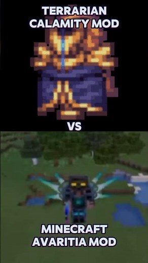 Terrarian Calamity Mod VS Minecraft Avaritia Mod Edit