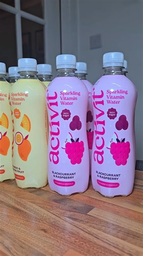 Activit 500ml 12 bottles of flavored sparkling vitamin water with zero sugar, low calorie and enriched with 8 key vitamins & minerals. You get 4 of each in 3 different flavors in a pack.