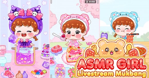 ASMR Girl: Livestream Mukbang 🕹️ Play on CrazyGames