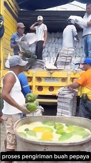 Smart way to preserve papaya fruit during shipping using special solution #shorts