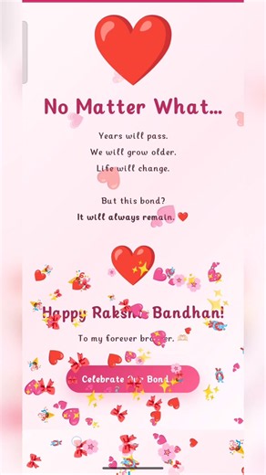 I Made a Rakhi Surprise Website for My Siblings ❤️ | HTML, CSS & JavaScript | Raksha Bandhan