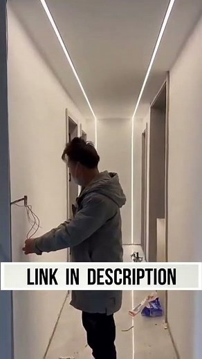 install motion profile light led light in wall and ceiling strips