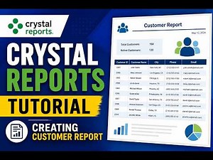 Learn Crystal Reports: Create Dynamic Sales Report with Running Totals, Charts & Parameters