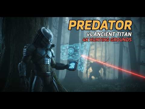 👽 Predator vs Ancient Titan | 4K Jungle Hunting Grounds Battle #Predator #AncientTitan