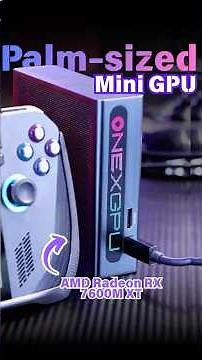OneXPlayer OneXGPU Lite | External GPU Performance Test #AMDRX7600MXT #egpu #graphics #shorts