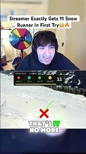 Streamer Exactly Gets 11 Snow Runner In First Try😳🔥 #feedshorts #twitch #streamer