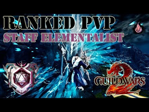 GW2 - Ranked sPvP (Fall Season) - Core Staff Elementalist - Top 3 Status - Platinum 1577 Points