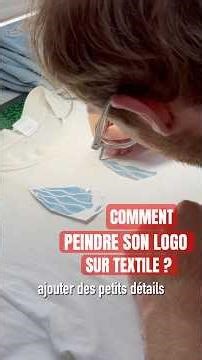 Easily paint your logo on a t-shirt (screen printing) #diyfashion #diy #fashion #logo #sewing