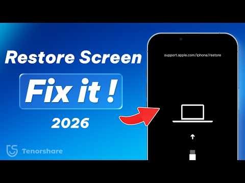 How to Fix iPhone Stuck on Restore Screen (2026 Full Guide)