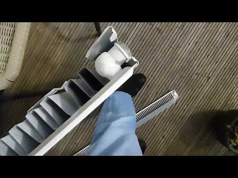 How to remove single panel radiator grills to clean the dust out.