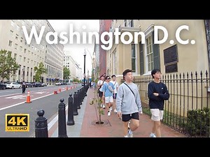 Downtown Washington DC Summer Walking Tour 4k (September 2025)