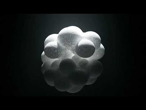 Beautiful cloud like aerated foam ASMR video