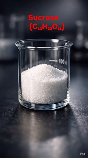 Dehydration Reaction of Sugar (C₁₂H₂₂O₁₁) Explained 🔥 #chemistry #scienceexperiment #chemistrypage