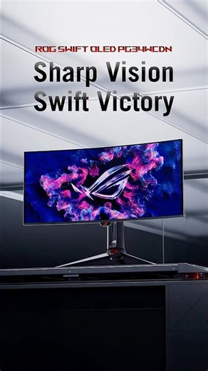 RGB meets OLED. 👀🔥​Meet ROG Swift OLED PG34WCDN — the world’s first RGB OLED gaming monitor.​